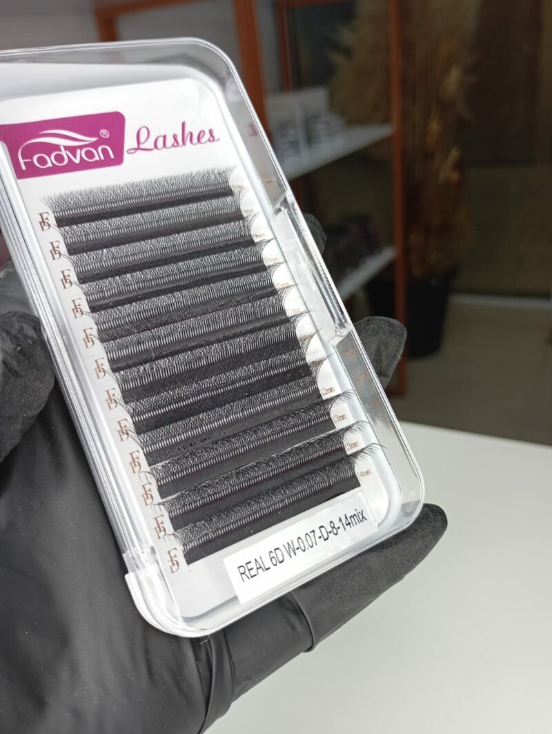 Cílios egípcio 6D REAL Fadvan w-curvatura D