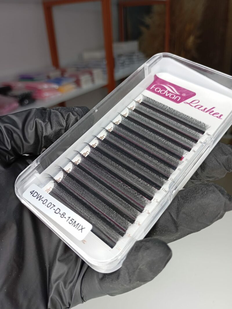 Cílios egípcio 4D Fadvan w-curvatura D