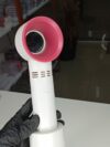 Mini ventilador sem hélice - Rosa com branco